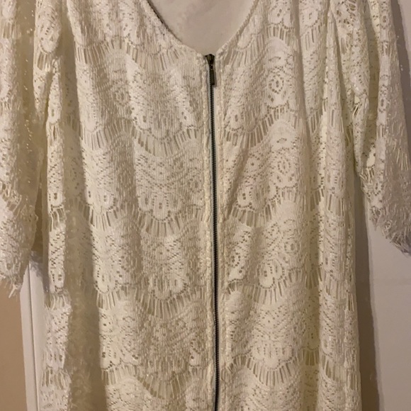 Zara Dresses Zara Crochet Whites Dress Size Large With Lining
